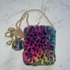 Hello 3AM Faux Fur Leopard Crossbody Bag – NWT